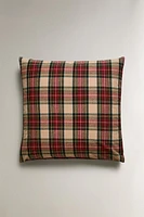 PLAID FLANNEL CHRISTMAS PILLOWCASE