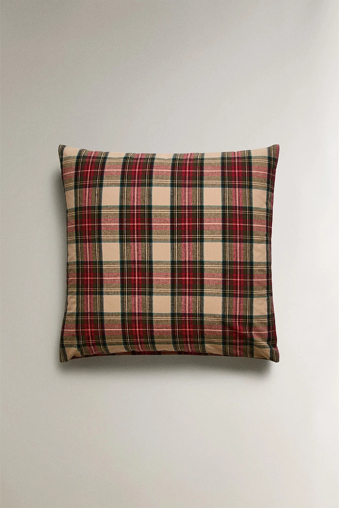 PLAID FLANNEL CHRISTMAS PILLOWCASE