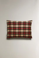 PLAID FLANNEL CHRISTMAS PILLOWCASE