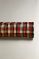 PLAID FLANNEL CHRISTMAS PILLOWCASE