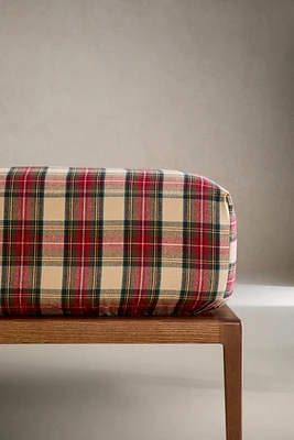 CHRISTMAS CHECK FLANNEL FITTED SHEET