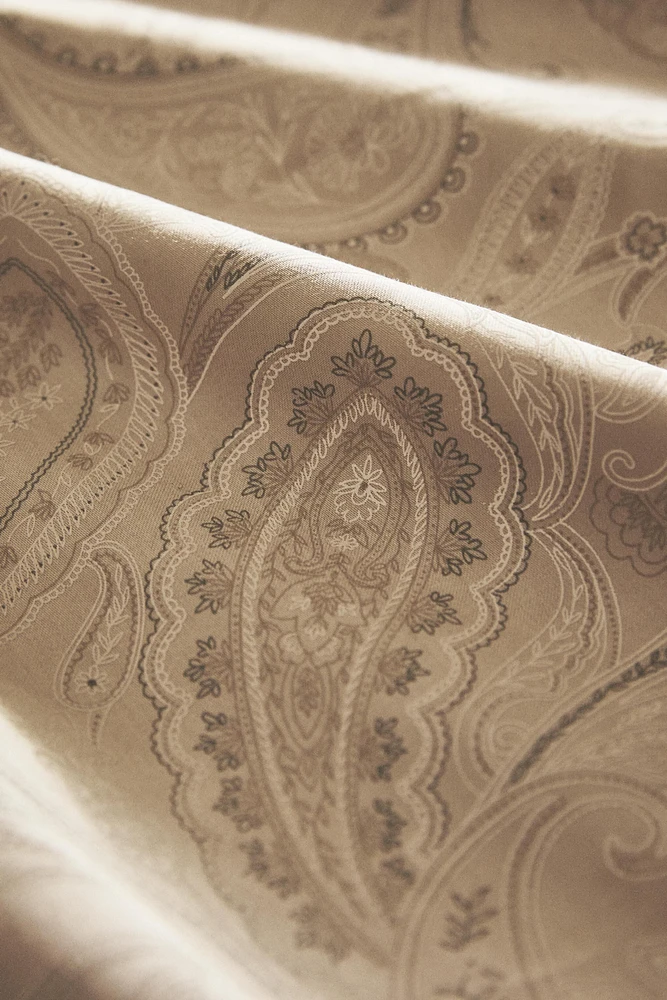 PAISLEY-PRINT DUVET COVER