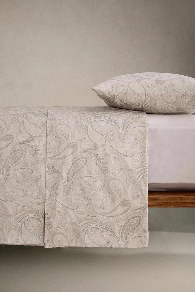 PAISLEY-PRINT DUVET COVER