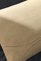 LINEN THROW PILLOW COVER WITH BACKSTITCHING