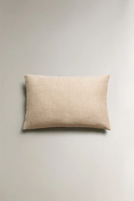 COTTON AND LINEN THROW PILLOW COVER