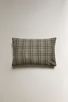 CHECK THROW PILLOW COVER