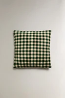 GINGHAM CHRISTMAS THROW PILLOW COVER