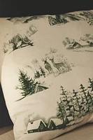 TOILE DE JOUY CHRISTMAS THROW PILLOW COVER