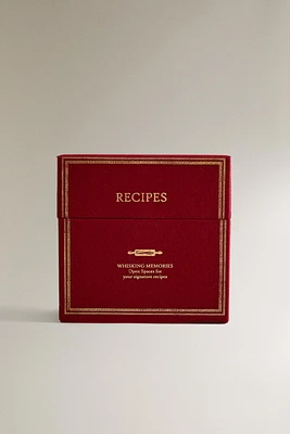 CHRISTMAS CARD RECIPES BOX