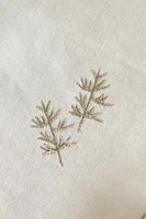 SET OF EMBROIDERED COTTON AND LINEN CHRISTMAS NAPKINS (SET OF 2)