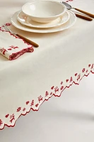 CHRISTMAS REINDEER COTTON TABLECLOTH