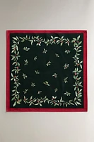 PACK OF CHRISTMAS NAPKINS WITH HOLLY BORDER (PACK OF 2)