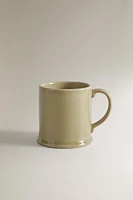 GLAZED STONEWARE MUG