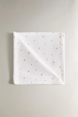 SET OF COTTON CHRISTMAS STAR NAPKINS (SET OF 2)