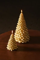 GLITTER CHRISTMAS FIR TREE CANDLE