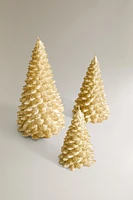 GLITTER CHRISTMAS FIR TREE CANDLE