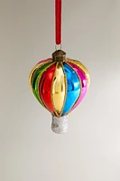 GLASS BALLOON CHRISTMAS TREE ORNAMENT