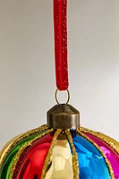 GLASS BALLOON CHRISTMAS TREE ORNAMENT