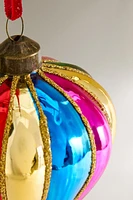 GLASS BALLOON CHRISTMAS TREE ORNAMENT