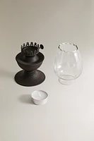 OIL LAMP-SHAPED TEALIGHT HOLDER