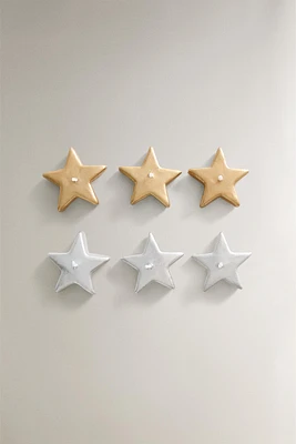 PACK OF CHRISTMAS STAR TEALIGHT CANDLES (PACK OF 6)