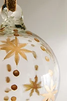 PAINTED GLASS BALL CHRISTMAS TREE ORNAMENT