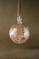 PAINTED GLASS BALL CHRISTMAS TREE ORNAMENT