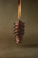 METAL PINE CONE CHRISTMAS TREE ORNAMENT