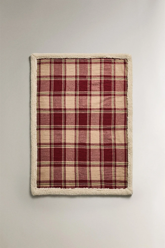 CHRISTMAS CHECK PET BLANKET