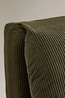 FOLDING CORDUROY LOUNGE CHAIR