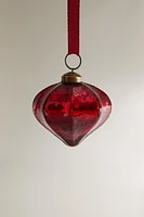 DIAMOND GLASS CHRISTMAS TREE ORNAMENT