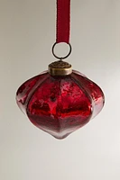 DIAMOND GLASS CHRISTMAS TREE ORNAMENT