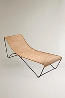 METAL RATTAN LOUNGER