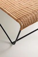 METAL RATTAN LOUNGER