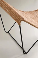 METAL RATTAN LOUNGER