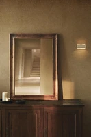 RECTANGULAR WALL MIRROR WITH WOODEN FRAME