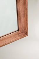 RECTANGULAR WALL MIRROR WITH WOODEN FRAME