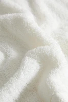 COTTON BATH TOWEL WITH LINEN BORDER