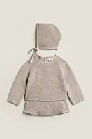 CHILDREN’S MINI WAFFLE-KNIT BLOOMERS