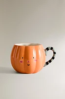 KID'S HALLOWEEN PUMPKIN CERAMIC MUG