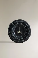 KID'S HALLOWEEN COBWEB CERAMIC PLATE