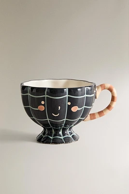 KID'S HALLOWEEN COBWEB CERAMIC MUG