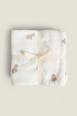 CHILDREN’S MUSLIN DONKEY MINI TOWEL (PACK OF 3)