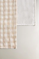 CHILDREN’S CHECK MUSLIN CLOTHS (SET OF 2)