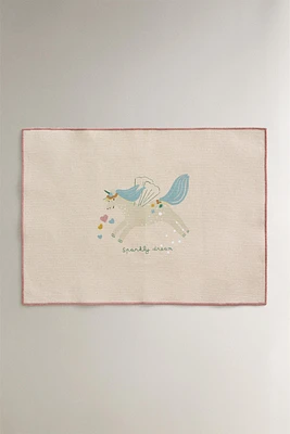 CHILDREN’S UNICORN PLACEMAT