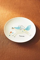 CHILDREN'S CERAMIC UNICORN PLATE