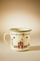 CHILDREN’S CHRISTMAS STONEWARE TRAIN MUG