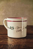 CHILDREN’S CERAMIC CHRISTMAS GARLAND MUG