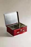 CHILDREN’S CHRISTMAS POSTCARD METAL BRIEFCASE