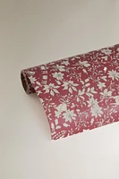 CHRISTMAS FLOWERS WRAPPING PAPER